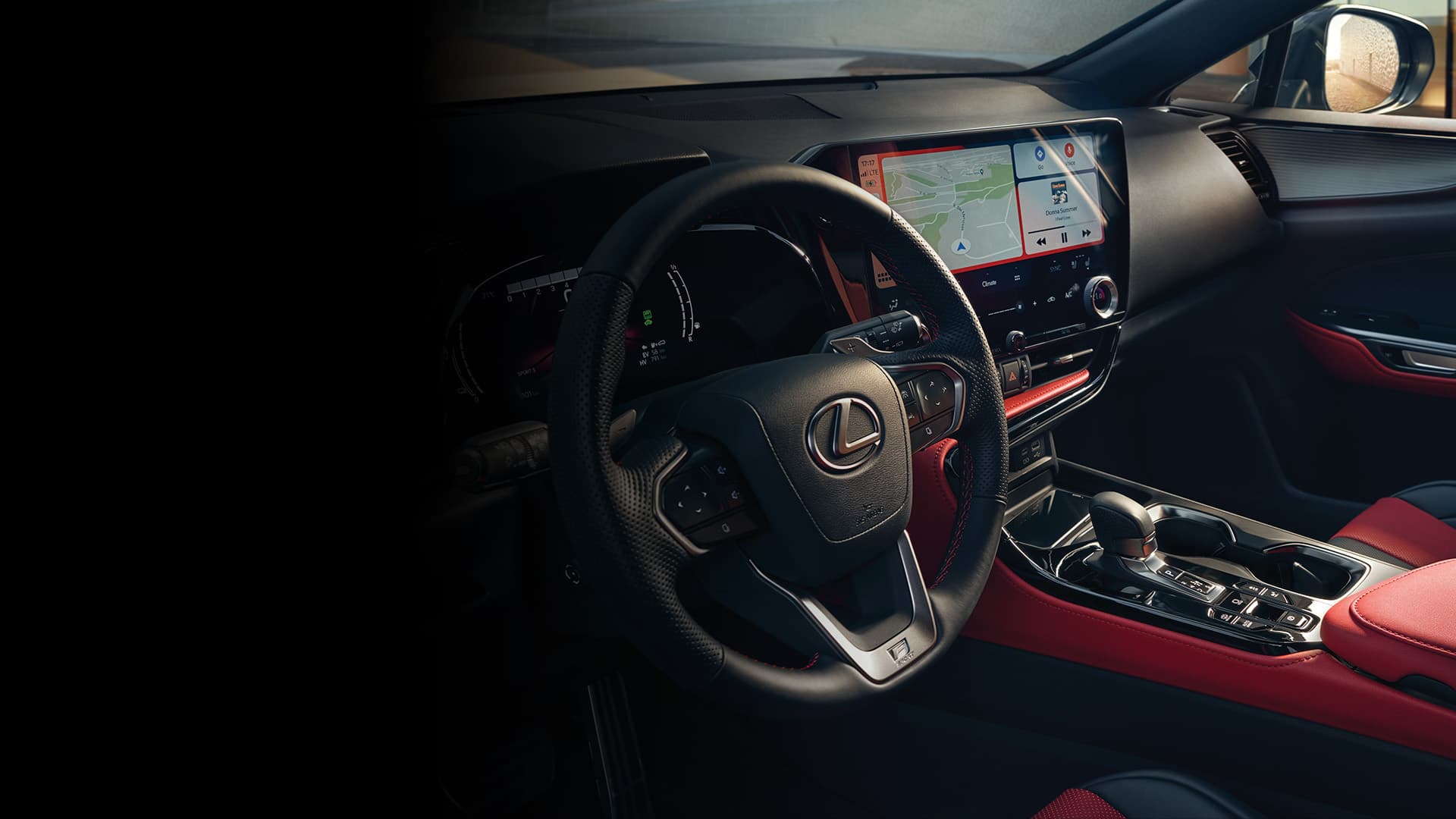 The cockpit of the Lexus NX.